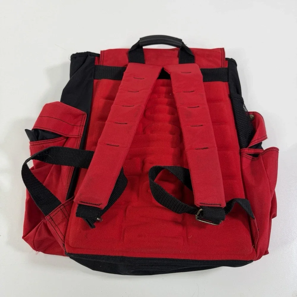 MARLBORO Gear Backpack 1994 90S VTG Black Red Large Hiking Camping Rucksack Bag